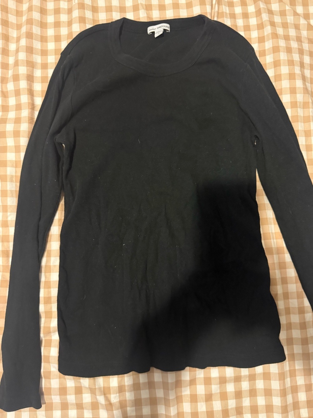 Women’s James Perse black rib long sleeve size 4